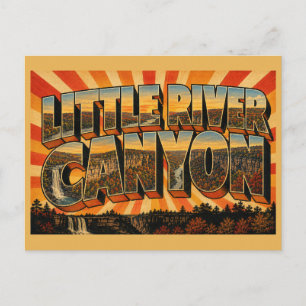 Cartão Postal Pequeno Canyon do Rio Desenho Artístico da Cachoei