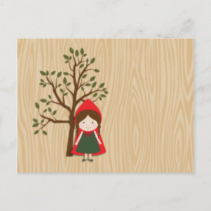Cartão Postal Pequeno Chapéu Vermelho