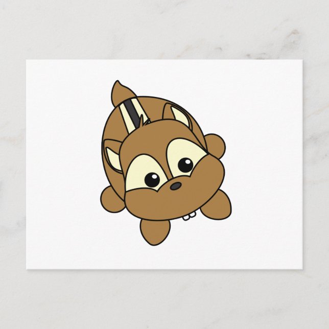 Cartão Postal Pequeno Critério de Chipmunk Cute (Frente)
