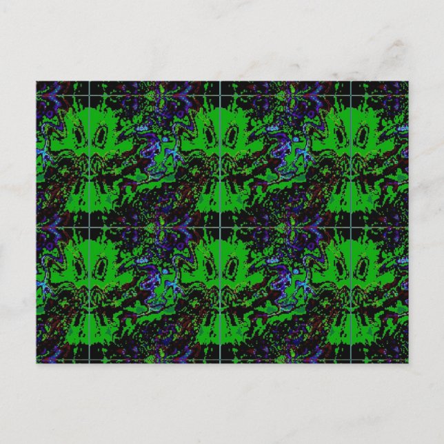 Cartão Postal Pequeno demônio verde (Frente)