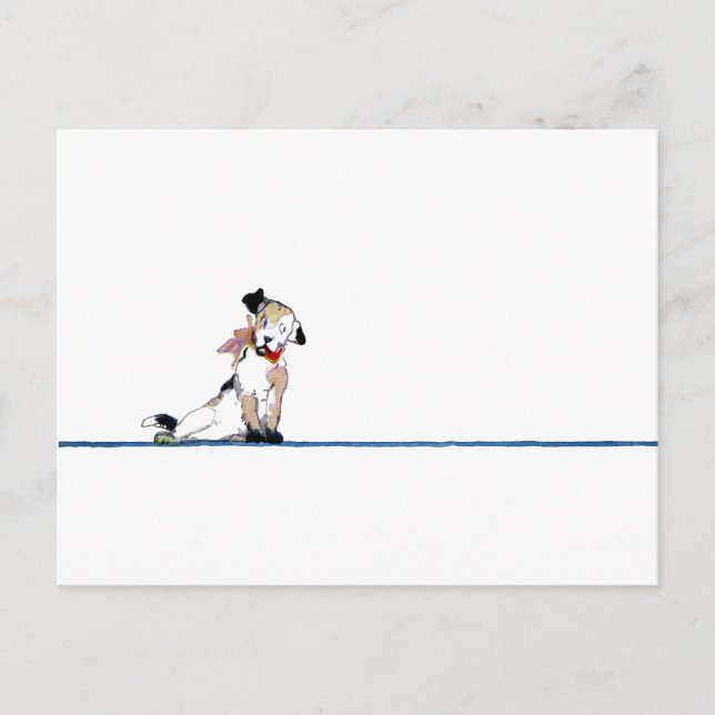 Cartão Postal Pequeno Divisor de Cachorros (Frente)