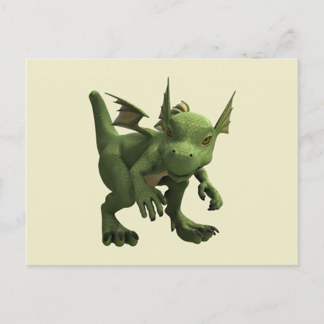 Cartão Postal Pequeno Dragão (Frente)