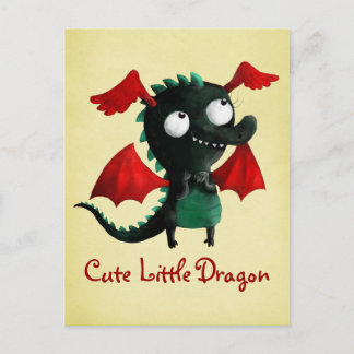 Cartão Postal Pequeno Dragão Bonito