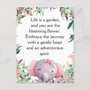 Cartão Postal Pequeno Elefante bonito