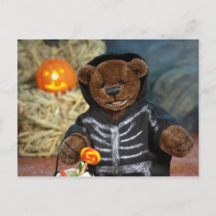 Cartão Postal Pequeno Esqueleto Dinky Bears