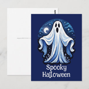 Cartão Postal Pequeno Fantasma Spooky - Halloween 16 - Diversão