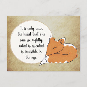 Cartão Postal Pequeno Príncipe Zitat