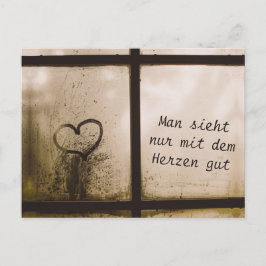 Cartão Postal Pequeno Príncipe Zitat