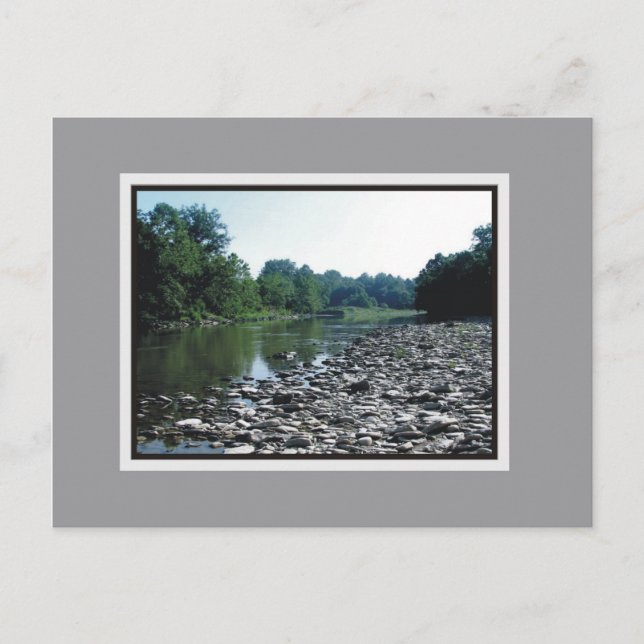 Cartão Postal Pequeno rio Miami, Cincinnati. Ohio (Frente)