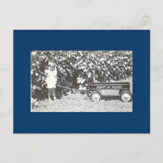 Cartão Postal Pequeno Vagão Vermelho (Frente)