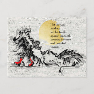 Cartão Postal Pequeno Vermelho