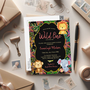 Cartão Postal Pequenos Animais Selvagens