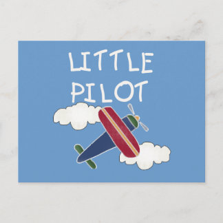 Cartão Postal Pequenos Camisetas-piloto e presentes
