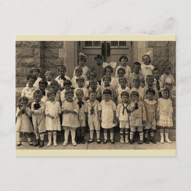 Cartão Postal Pequenos Cherubs da turma de domingo (Frente)