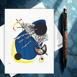 Cartão Postal Pequenos mundos II por W. Kandinsky