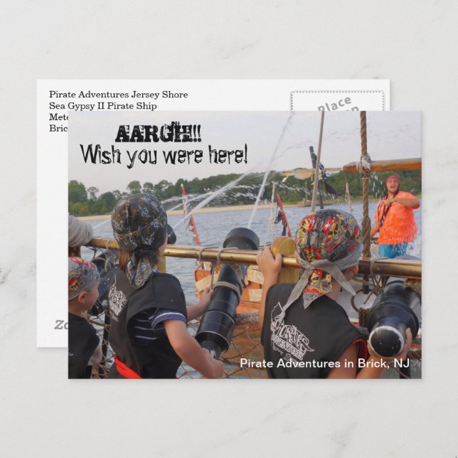 Cartão Postal Pequenos Piratas (Frente/Verso)