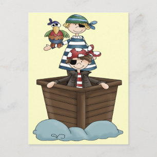 Cartão Postal Pequenos Piratas