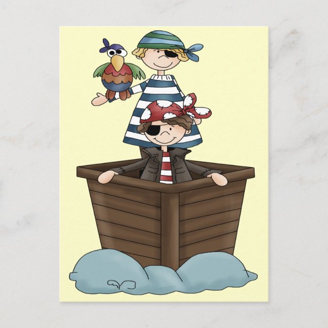 Cartão Postal Pequenos Piratas (Frente)