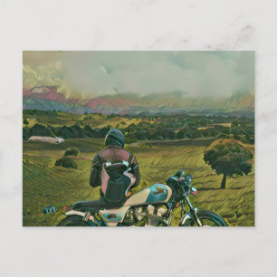 Cartão Postal pequenos presentes para motociclistas