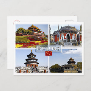 Cartão Postal Pequim - China - Mosaico -