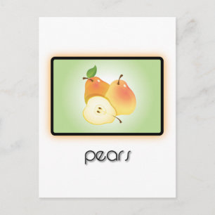 Cartão Postal Peras