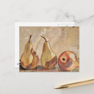 Cartão Postal Pêras Mídia Mista