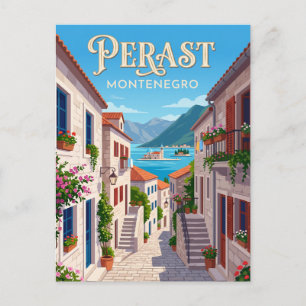 Cartão Postal Perast Montenegro