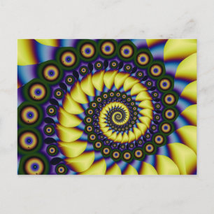 Cartão Postal Percepção de profundidade Fratural Legal Abstrat