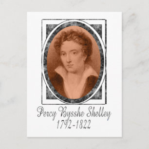 Cartão Postal Percy Bysshe Shelley