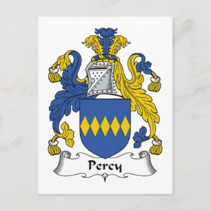 Cartão Postal Percy Family Crest