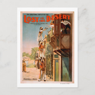 Cartão Postal Perdido no Poster do Teatro do Deserto Árabe
