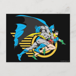 Cartão Postal Perfil Batman & Robin