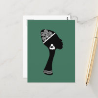 perfil de abstrato africana-americana