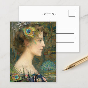 Cartão Postal Perfil Peacock   Edgard Maxence