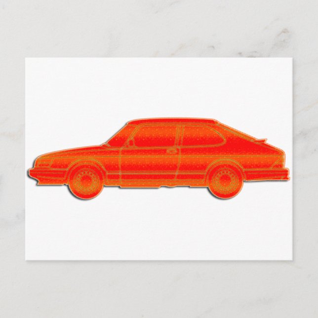 Cartão Postal Perfil Saab (Frente)