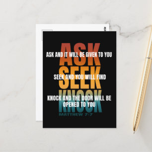 Cartão Postal Perguntar Knock 