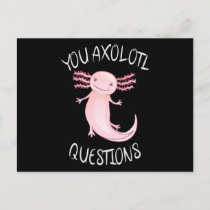 Cartão Postal Perguntas axolotl