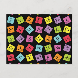 Cartão Postal Periódico Elementar (Escuro)