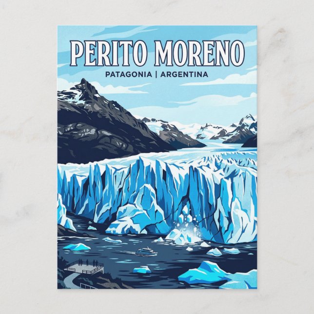 Cartão Postal Perito Moreno Glacier (Frente)