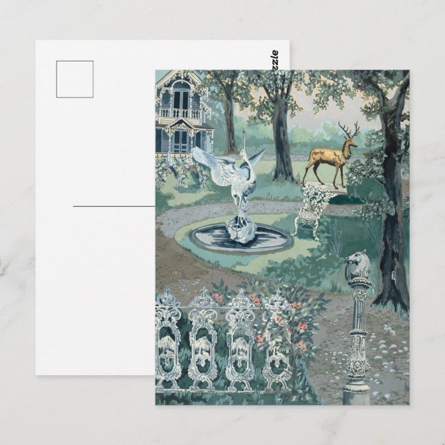 Cartão Postal Perkins Harnly Eternal Garden Floral Haven (Frente/Verso)