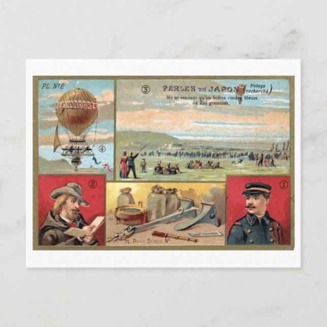 Cartão Postal ~ Perles du Japon (1900) ~ Planche n° 2 (Frente)