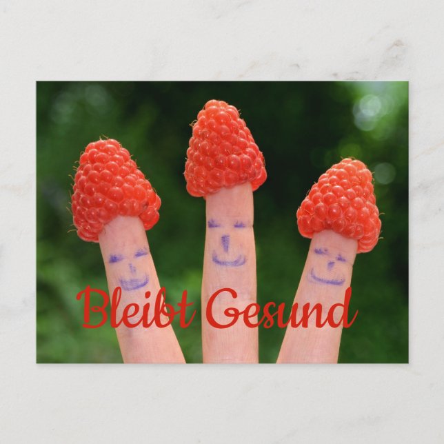 Cartão Postal Permaneçam Saudáveis  - (Frente)