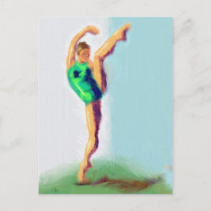 Cartão Postal Perna Dançarina Arte Aumentada