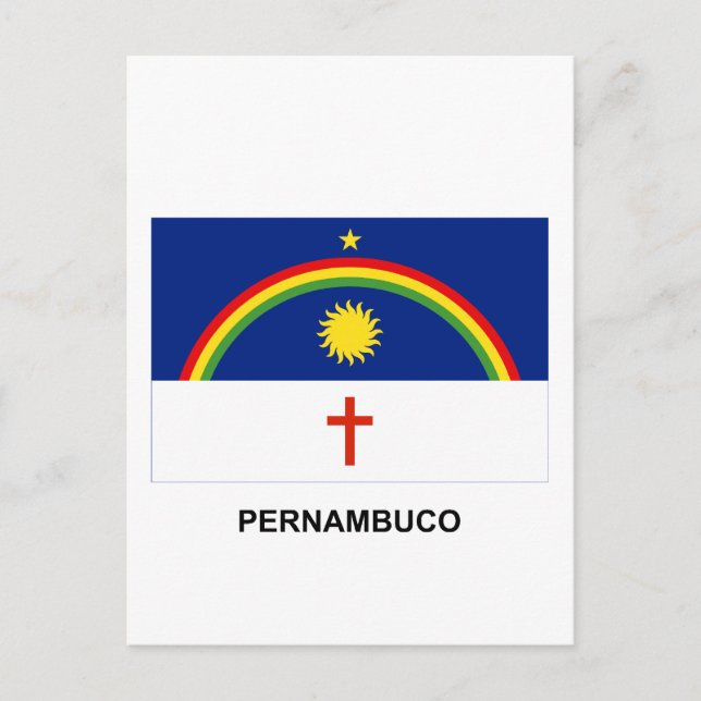 Cartão Postal Pernambuco, Bandeira do Brasil (Frente)