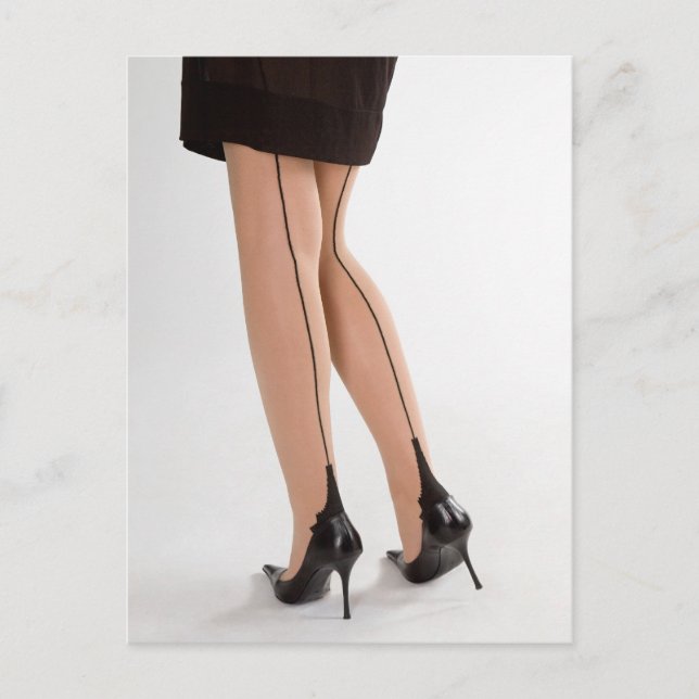 Cartão Postal Pernas de glamour 10 (Frente)