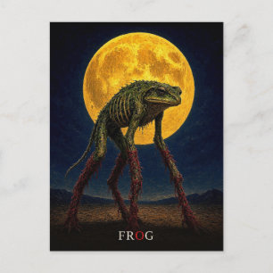 Cartão Postal Pernas de Sapo Brilhantes gótico Surrealista