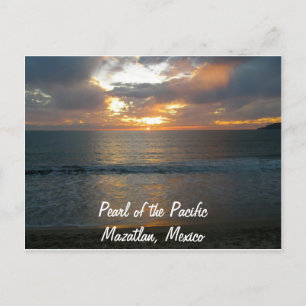 Cartão Postal Pérola do Pacífico Mazatlan México Sunset