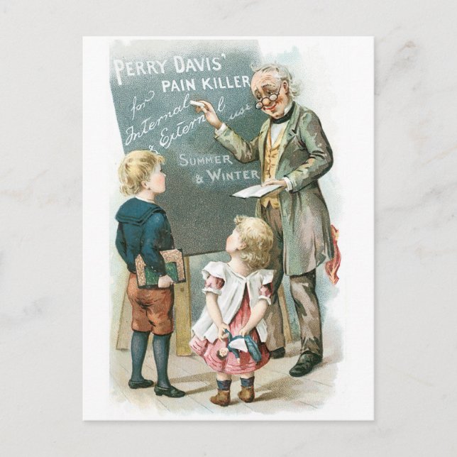 Cartão Postal Perry Davis Pain Killer (Frente)