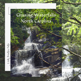 Cartão Postal Perseguindo Waterfall North Carolina Mountain Phot