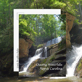 Cartão Postal Perseguindo Waterfall North Carolina Mountain Phot